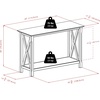 image:imageWinsome Xola Console Table with Shelf in Cappuccino Thin Entryway Table for Hallway Living Room Elegant Furniture for Any Home DecorTable