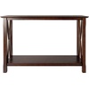 image:imageWinsome Xola Console Table with Shelf in Cappuccino Thin Entryway Table for Hallway Living Room Elegant Furniture for Any Home DecorTable
