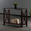 image:imageWinsome Xola Console Table with Shelf in Cappuccino Thin Entryway Table for Hallway Living Room Elegant Furniture for Any Home DecorTable