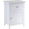 image:imageWinsome 25 x 189 x 1496Inch Wood Night StandAccent Table Brown 94215White