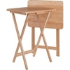image:imageWinsome Alex Set of 2 Foldable Snack Tables Easy to Store Small Portable Fold Up Table Set for Kitchen Living Room TV Dining Crafts Puzzles Work From Home