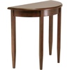 image:imageWinsome Concord Half Moon Accent Table for Living Room Hallway Walnut