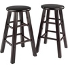 image:imageWinsome Element 2Piece Counter Stool Set 29 in Walnut Classic Backless Bar Chairs for Kitchen amp Dining Room Seating Timeless Essential Furniture for Home Dorm ApartmentsEspresso