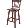 image:imageWinsome Fina Swivel Seat Bar Stool 30In Height Solid Wood Walnut FinishCounter Stool