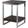 image:imageWinsome Jared End Table with Metal Frame for Living Room Bedroom Espresso amp Slate Gray