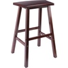 image:imageWinsome Katashi FanShape ExtraWide Bar Stool with Footrest 29 High 20 Wide WalnutBar Stool