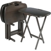 image:imageWinsome Lucca Snack Folding Table Set 228inch x 156inch Oyster Gray 16577Oyster Gray