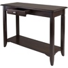 image:imageWinsome Nolan 30 x 40 x 1598Inch Composite Wood Console Table with Drawer Cappuccino 40640Transitional