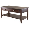image:imageWinsome Richmond 2053inch x 40inch x 1811inch Wood Coffee Table Tapered Leg Brown94140