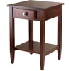 image:imageWinsome Richmond 2598 x 1795 x 1868Inch Wood End Table Tapered Leg Antique Walnut 94118