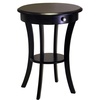 image:imageWinsome Sasha Round Accent Table with Drawer and Shelf for Living Room Bedroom BlackBlack