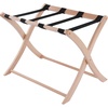 image:imageWinsome Scarlett Luggage Rack in Walnut Sturdy Folding Suitcase and Bag Stand for Guest Room Bedroom Must Have Foldable Storage Essential for Guests Small Businesses HomeNatural