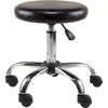 image:imageWinsome Wood Clark Round Cushion Swivel Stool with Adjustable HeightBlack  Chrome