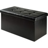 image:imageWinsome Wood Furniture piece Ashford Ottoman with Storage Faux Leather Black 2992x148x15Black