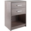 image:imageWinsome Wood Molina Accent Table Cocoa 1575 in x 1248 in x 2362 inAsh Gray