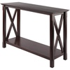 image:imageWinsome Xola Console Table with Shelf in Cappuccino Thin Entryway Table for Hallway Living Room Elegant Furniture for Any Home DecorTable