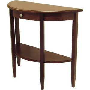 image:imageWinsome 336inch x 392inch x 157inch Concord Wood HallConsole Table Antique WalnutTable