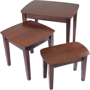 image:imageWinsome Bradley Nesting Tables for Living Room Walnut Set of 3