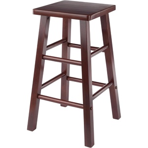 image:imageWinsome Carrick Counter Stool with Footrests 24 High 14 Wide TeakWalnut