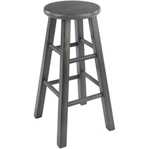 image:imageWinsome Ivy Square Leg Counter Stool 29 in Rustic Light Blue and Walnut Classic Backless Bar Chairs for Kitchen amp Dining Room Seating Timeless Essential Furniture for Home Dorm ApartmentsRustic Gray