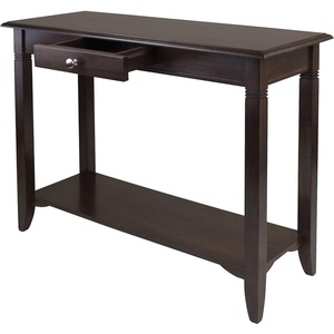 image:imageWinsome Nolan 30 x 40 x 1598Inch Composite Wood Console Table with Drawer Cappuccino 40640Transitional
