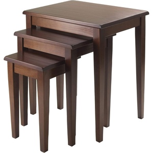 image:imageWinsome Regalia Nesting Accent Tables for Living Room Walnut Set of 33pc Nesting Table