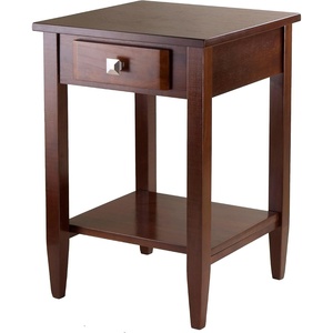 image:imageWinsome Richmond 2598 x 1795 x 1868Inch Wood End Table Tapered Leg Antique Walnut 94118