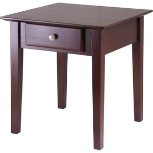 image:imageWinsome Rochester 20 x 20 x 20Inch Wood Shaker End Table Brown 94821