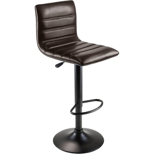 image:imageWinsome Wood Holly Triple Stich Airlift Stool with L Back and Soft PU Seat