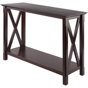 image:imageWinsome Xola Console Table with Shelf in Cappuccino Thin Entryway Table for Hallway Living Room Elegant Furniture for Any Home DecorTable