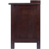 image:imageAdriana 4Pc Storage Bench with 3 Foldable Woven Baskets  Walnut