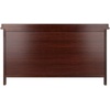 image:imageAdriana 4Pc Storage Bench with 3 Foldable Woven Baskets  Walnut