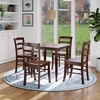 image:imageGroveland 3Pc Dining Set Square Table with 2 ChairsWalnut