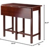 image:imageLynnwood 3Pc High Table Set Drop Leaf Table amp 2 Ladderback Counter Stools