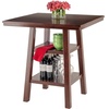 image:imageOrlando 3Pc Set High Table 2 Shelves w 2 VBack Counter Stools