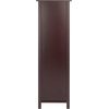 image:imageVerona 4Section N Storage Shelf with 4 Foldable Black Color Fabric BasketsBeige Baskets