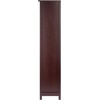 image:imageVerona 4Section N Storage Shelf with 4 Foldable Black Color Fabric BasketsBlack Baskets