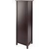 image:imageVerona 4Section N Storage Shelf with 4 Foldable Black Color Fabric BasketsBlack Baskets