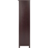 image:imageVerona 4Section N Storage Shelf with 4 Foldable Black Color Fabric BasketsNo Baskets