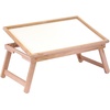 image:imageWinsome 246Inch Breakfast Folding Bed Tray with Flip Top Natural 98721Bed Tray