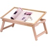 image:imageWinsome 246Inch Breakfast Folding Bed Tray with Flip Top Natural 98721Bed Tray