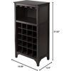 image:imageWinsome 3Piece Ancona Wine Cabinet Modular Set Black