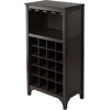 image:imageWinsome 3Piece Ancona Wine Cabinet Modular Set Black