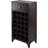 image:imageWinsome 3Piece Ancona Wine Cabinet Modular Set Black