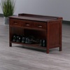 image:imageWinsome Adriana 4Pc Set Storage Bench amp 3 Foldable BasketsWalnut