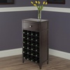 image:imageWinsome Ancona Modular 24 Bottle Wine Cabinet with Drawer 1909W x 126D x 3752HInches Dark Espresso