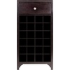 image:imageWinsome Ancona Modular 24 Bottle Wine Cabinet with Drawer 1909W x 126D x 3752HInches Dark Espresso