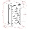 image:imageWinsome Ancona Modular 24 Bottle Wine Cabinet with Drawer 1909W x 126D x 3752HInches Dark Espresso