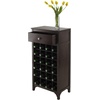 image:imageWinsome Ancona Modular 24 Bottle Wine Cabinet with Drawer 1909W x 126D x 3752HInches Dark Espresso