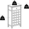 image:imageWinsome Ancona Modular 24 Bottle Wine Cabinet with Drawer 1909W x 126D x 3752HInches Dark Espresso